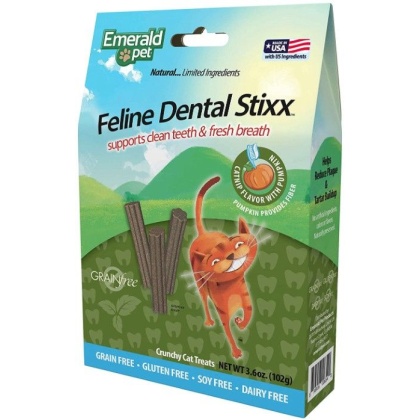 Emerald Pet Feline Dental Stixx Catnip and Pumpkin Recipe