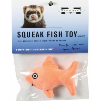 Marshall Squeak Fish Plush Toy for Ferrets