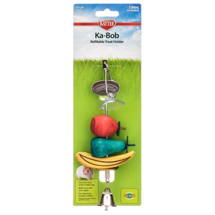 Kaytee Kabob & Suction Cup Refillable Treat Holder