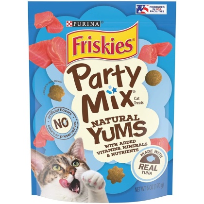 Friskies Party Mix Naturals Cat Treats Real Tuna