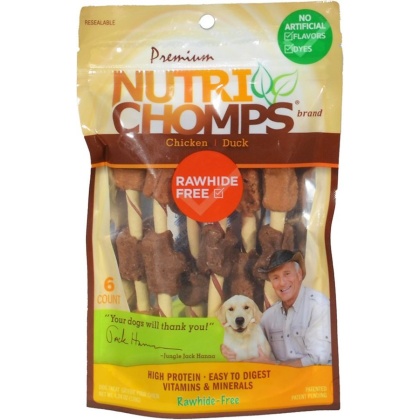 Nutri Chomps Chicken and Duck Kabobs Dog Treat