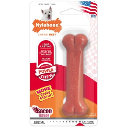 Nylabone Dura Chew Durable Dog Bone - Bacon Flavor