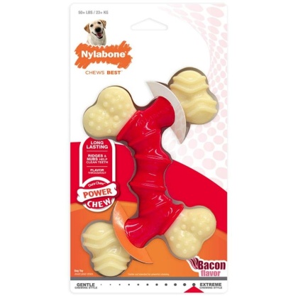 Nylabone Dura Chew Double Bone - Bacon Flavor