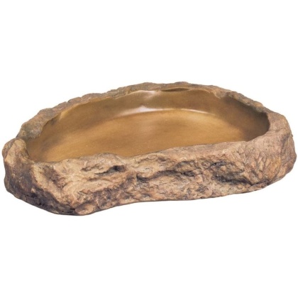 Exo-Terra Granite Rock Reptile Feeding Dish